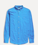 Camisa ML Flame Leve Azul Petróleo Reserva