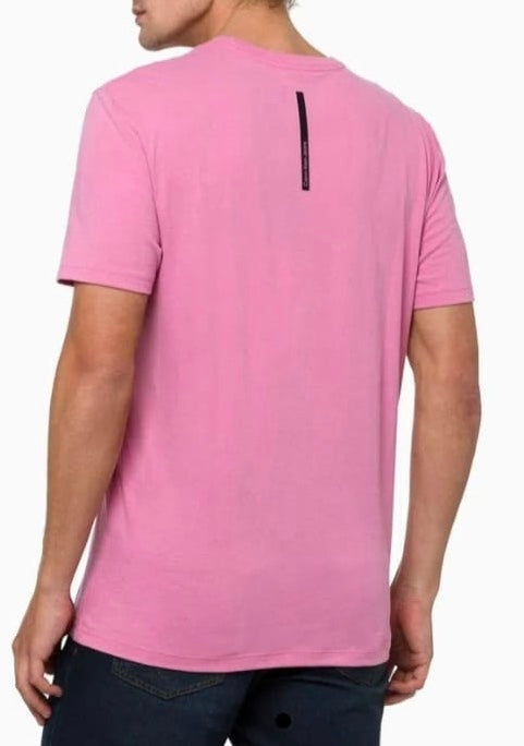 Camiseta Logo Centralizado Rosa CKJ