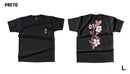 Camiseta Flor Policromia Preto Lehua