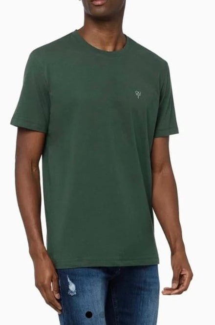 Camiseta Logo Ômega Peito Verde Escuro CKJ