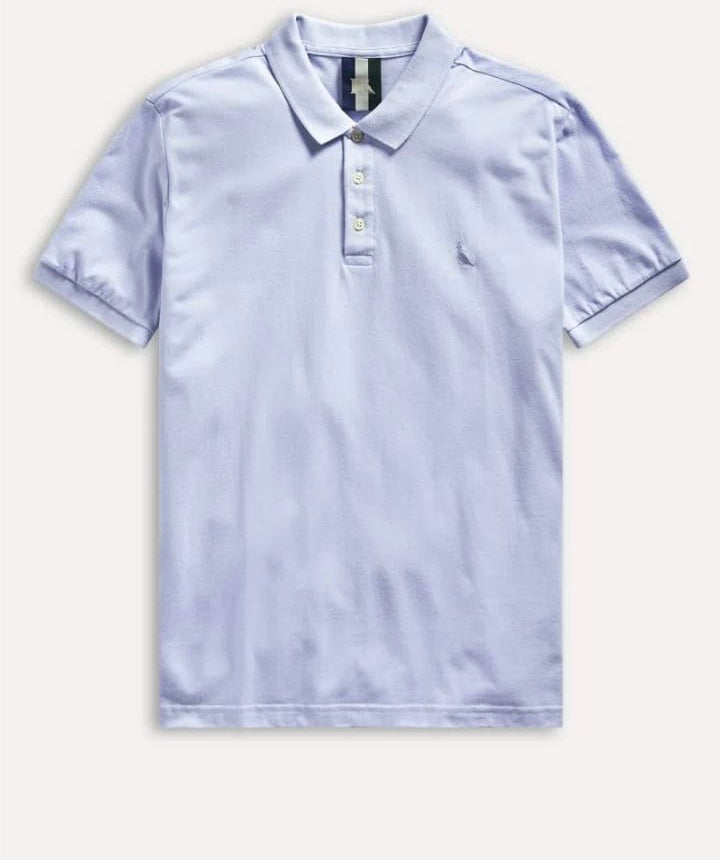 Polo Piquet Clássica Azul Claro Reserva