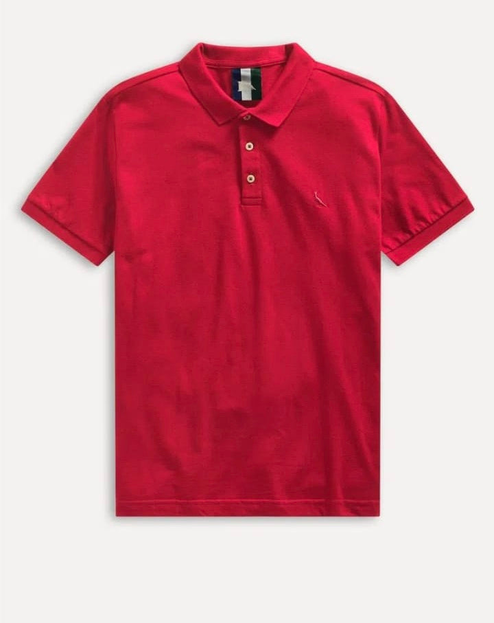 Polo Piquet Clássica Vermelho Reserva