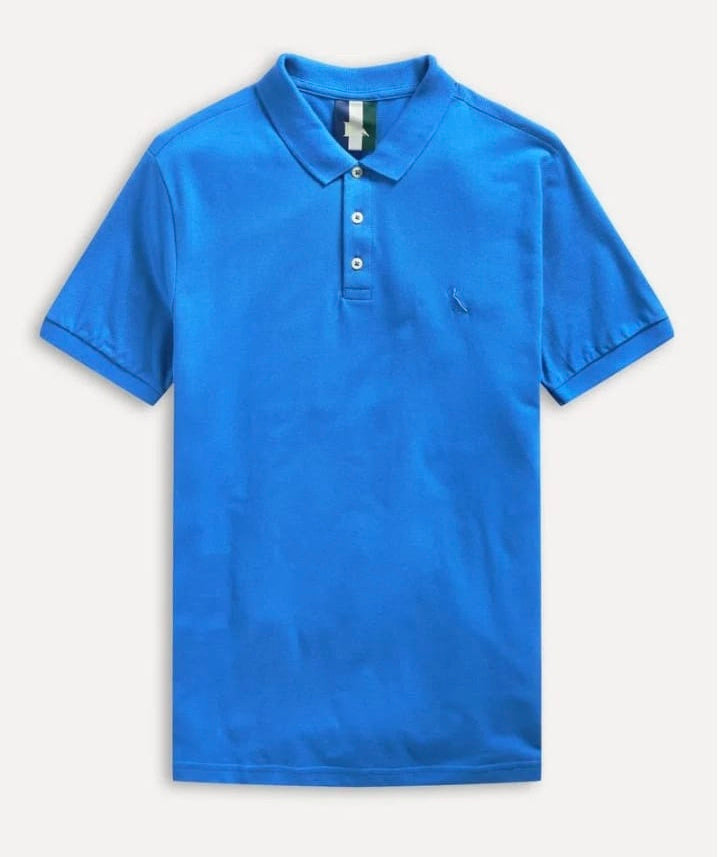 Polo Piquet Clássica Azul Royal Reserva