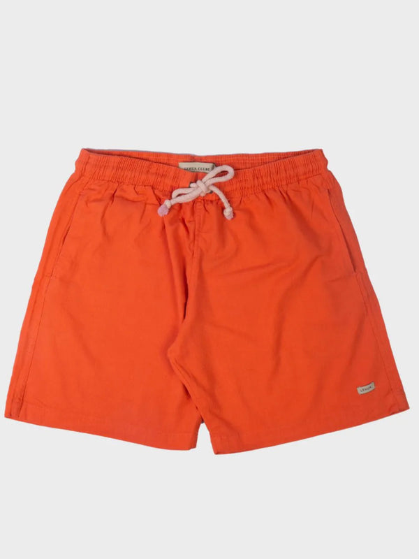 Short Linho Laranja Lehua