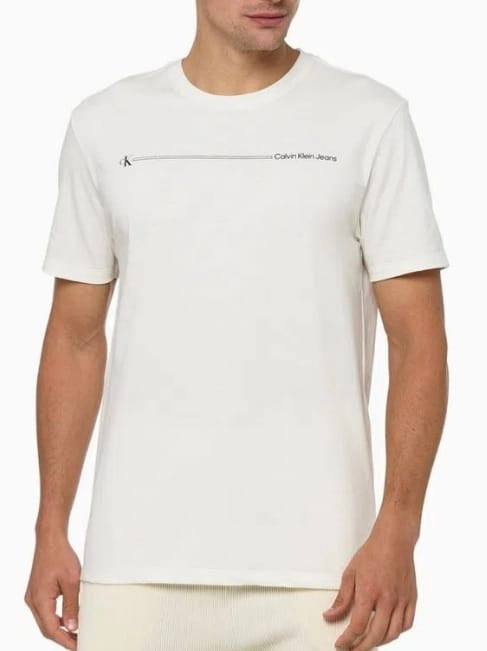 Camiseta Sustainable Logo Palito Off-White CKJ