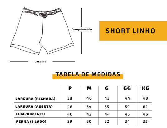 Short Linho Preto Lehua